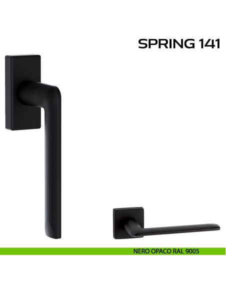 Maniglia per finestra martellina Spring 141 Q. Reguitti nero