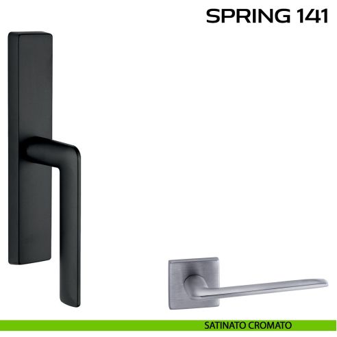 Maniglia per finestra cremonese Spring 141 Q. Reguitti satinato cromato