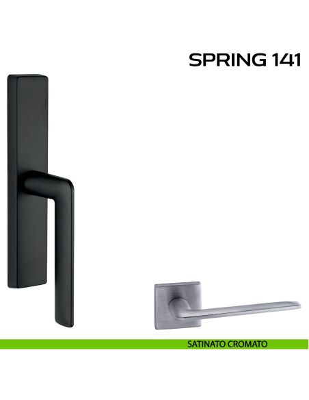 Maniglia per finestra cremonese Spring 141 Q. Reguitti satinato cromato