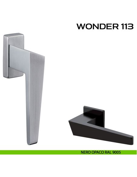 Maniglia per finestra martellina Wonder 113 Reguitti nero