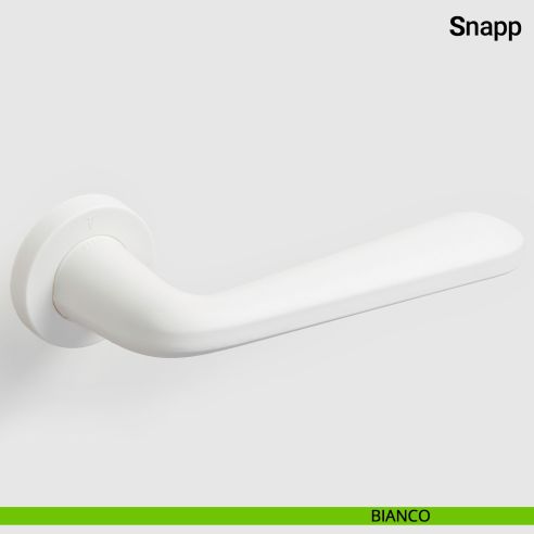Maniglia porta Snapp Verum Italy realizzata in plastica riciclata - bianco