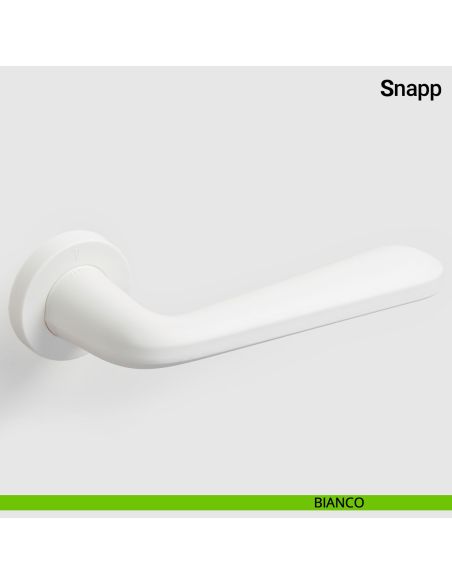 Maniglia porta Snapp Verum Italy realizzata in plastica riciclata - bianco