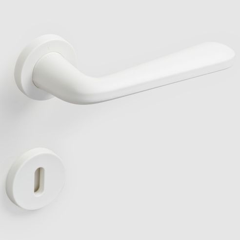 Maniglia porta Snapp Verum Italy realizzata in plastica riciclata - bianco