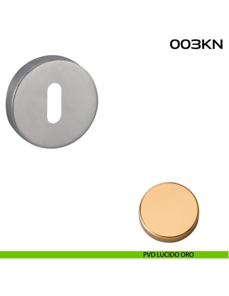 Bocchetta foro chiave tonda 003 Reguitti pvd lucido oro