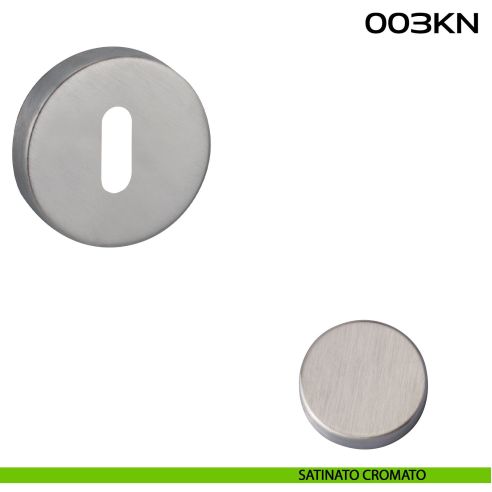 Bocchetta foro chiave tonda 003 Reguitti satinato cromato