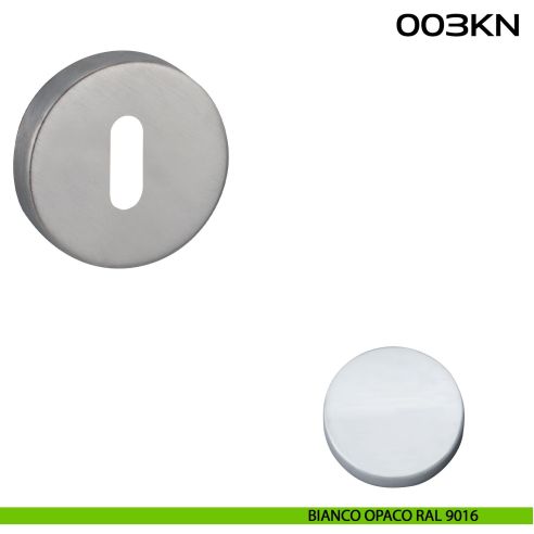 Bocchetta foro chiave tonda 003 Reguitti bianco opaco ral 9016