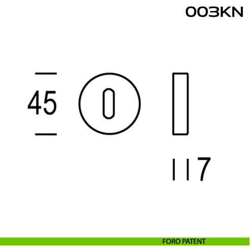 Bocchetta foro chiave tonda 003 Reguitti disegno