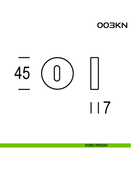 Bocchetta foro chiave tonda 003 Reguitti disegno