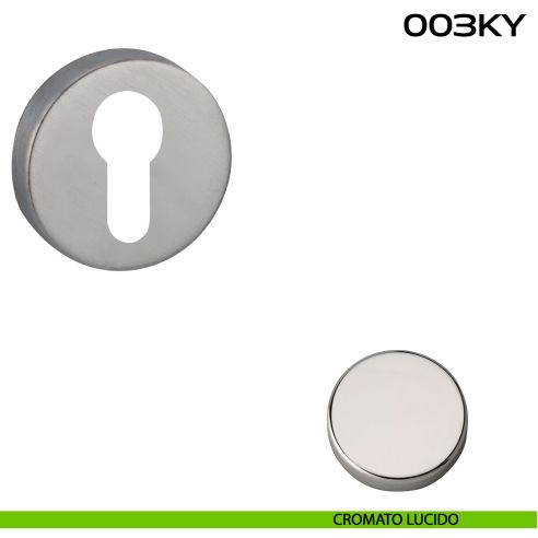 Bocchetta foro yale tonda 003 Reguitti cromato lucido