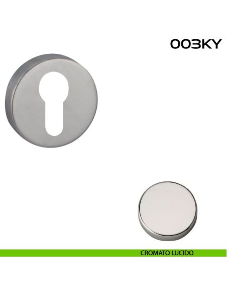 Bocchetta foro yale tonda 003 Reguitti cromato lucido