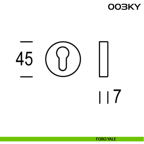 Bocchetta foro yale tonda 003 Reguitti disegno