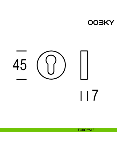 Bocchetta foro yale tonda 003 Reguitti disegno