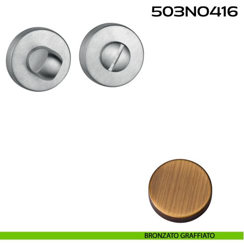 Nottolino WC tondo 503 Reguitti bronzato graffiato