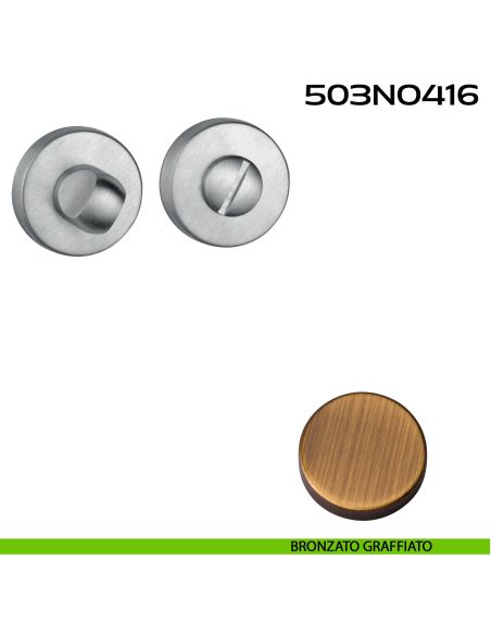 Nottolino WC tondo 503 Reguitti bronzato graffiato