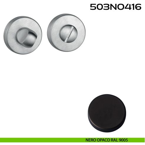 Nottolino WC tondo 503 Reguitti nero opaco ral 9005
