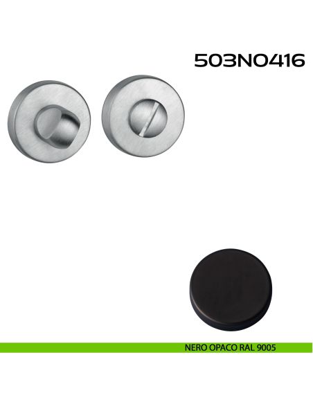 Nottolino WC tondo 503 Reguitti nero opaco ral 9005