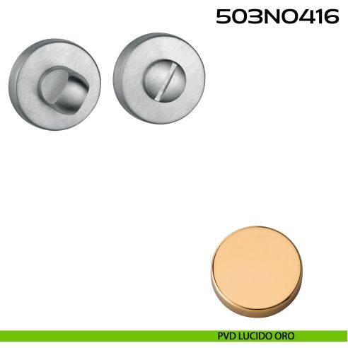 Nottolino WC tondo 503 Reguitti pvd lucido oro