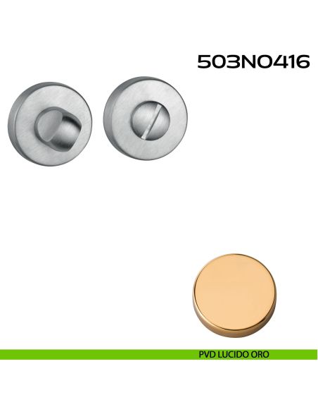 Nottolino WC tondo 503 Reguitti pvd lucido oro