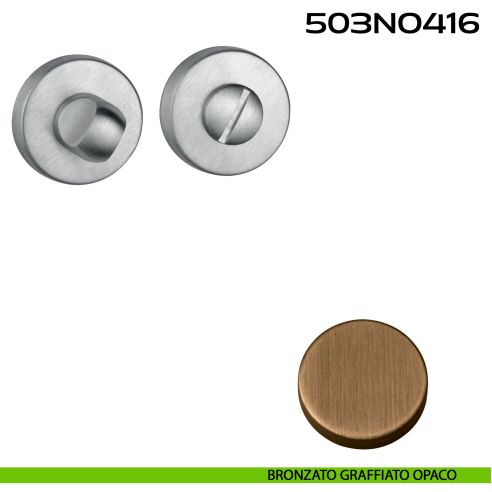Nottolino WC tondo 503 Reguitti bronzato graffiato