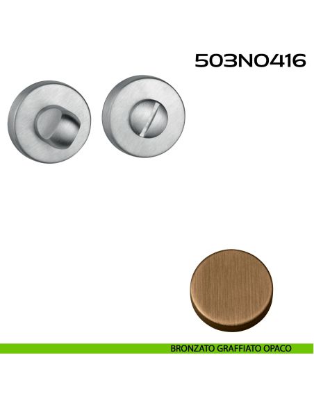 Nottolino WC tondo 503 Reguitti bronzato graffiato