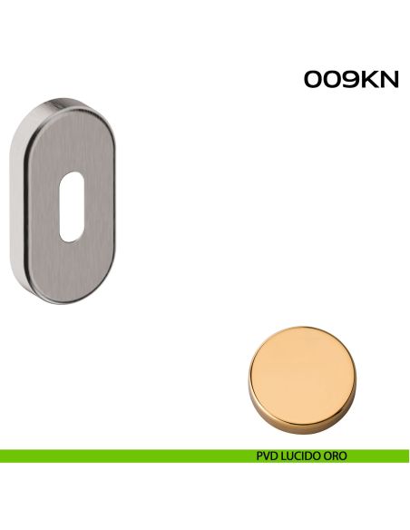 Bocchetta foro chiave ovale 009 Reguitti pvd lucido oro