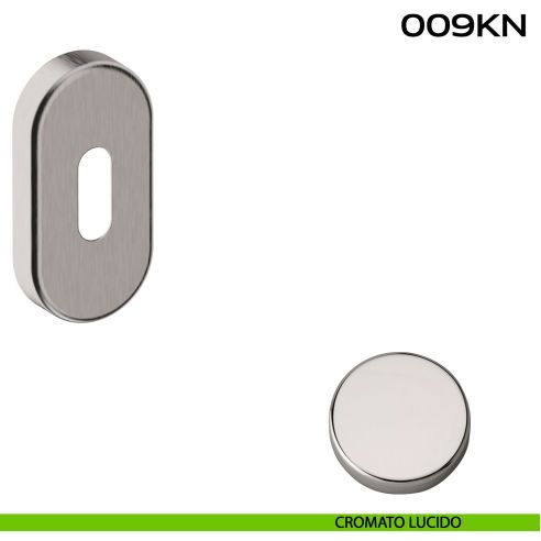 Bocchetta foro chiave ovale 009 Reguitti cromato lucido