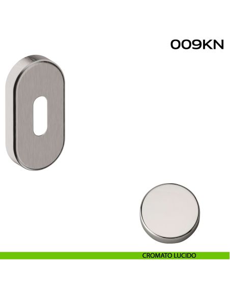 Bocchetta foro chiave ovale 009 Reguitti cromato lucido