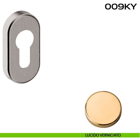 Bocchetta foro yale ovale 009 Reguitti lucido verniciato