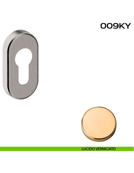 Bocchetta foro yale ovale 009 Reguitti lucido verniciato