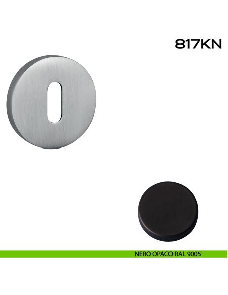 Bocchetta foro chiave tonda 817 Reguitti nero opaco ral 9005