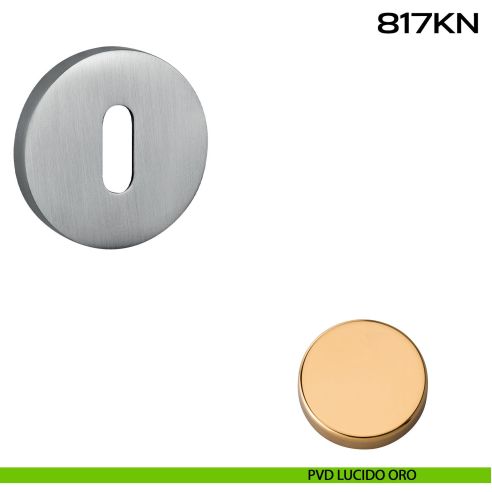 Bocchetta foro chiave tonda 817 Reguitti pvd lucido oro