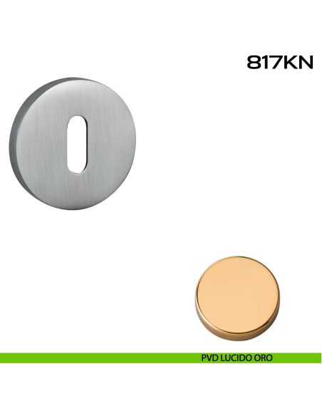 Bocchetta foro chiave tonda 817 Reguitti pvd lucido oro