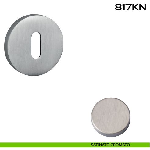 Bocchetta foro chiave tonda 817 Reguitti satinato cromato