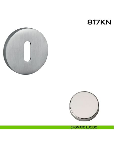 Bocchetta foro chiave tonda 817 Reguitti cromato lucido