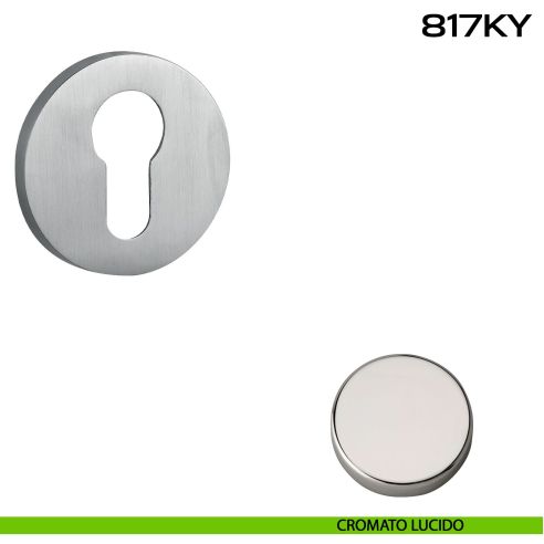 Bocchetta foro yale tonda 817 Reguitti cromato lucido