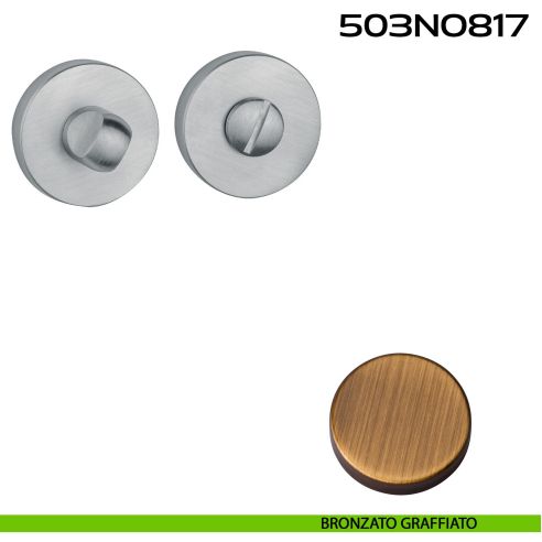 Nottolino WC tondo 503NO817 Reguitti bronzo graffiato