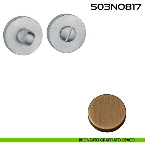 Nottolino WC tondo 503NO817 Reguitti bronzato graffiato opaco