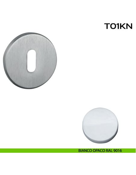 Bocchetta foro chiave tonda T01 Reguitti bianco