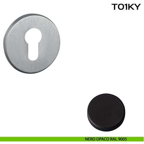 Bocchetta foro yale tonda T01 Reguitti nero