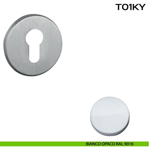 Bocchetta foro yale tonda T01 Reguitti bianco