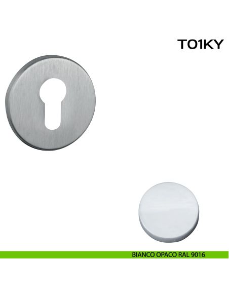 Bocchetta foro yale tonda T01 Reguitti bianco