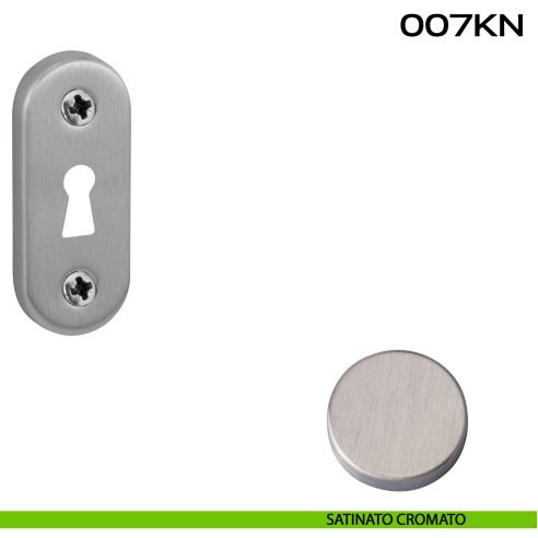 Bocchetta foro chiave ovale 007 Reguitti satinato cromato