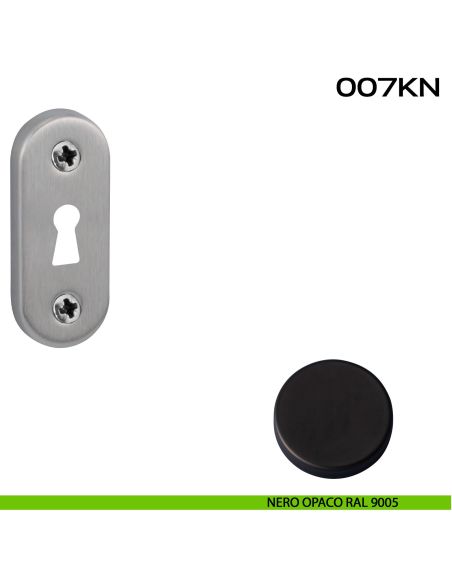 Bocchetta foro chiave ovale 007 Reguitti nero
