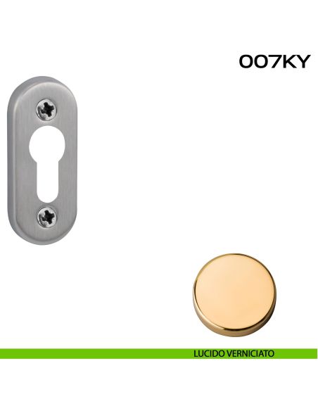 Bocchetta foro yale ovale 007 Reguitti LUCIDO
