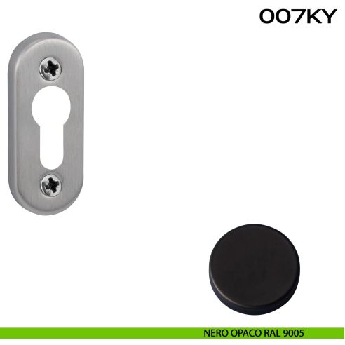 Bocchetta foro yale ovale 007 Reguitti nero
