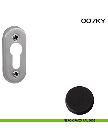 Bocchetta foro yale ovale 007 Reguitti nero