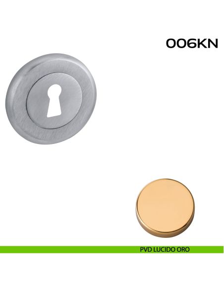 Bocchetta foro chiave tonda 006 Reguitti PVD LUCIDO