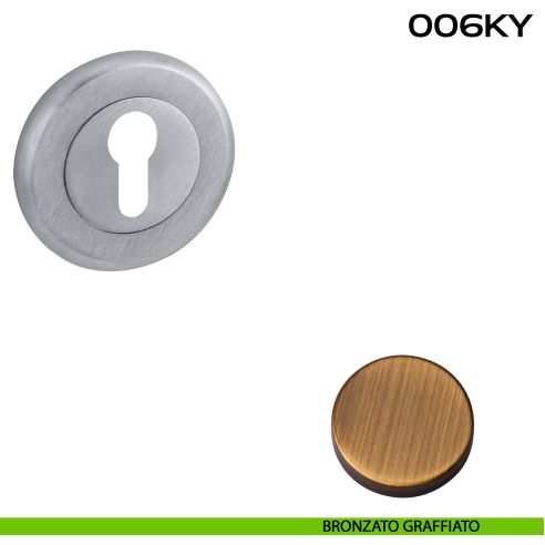 Bocchetta foro yale tonda 006 Reguitti BRONZATO