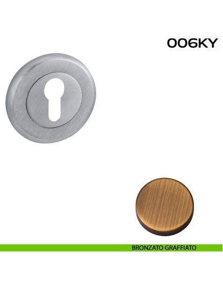 Bocchetta foro yale tonda 006 Reguitti BRONZATO