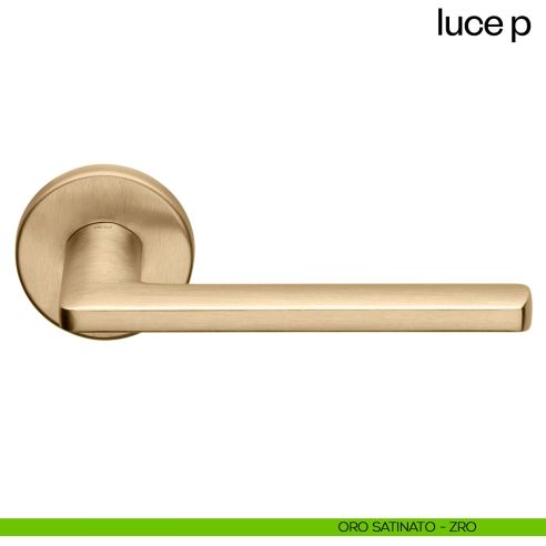 Maniglia per porta Luce P dnd handles con rosetta tonda ORO